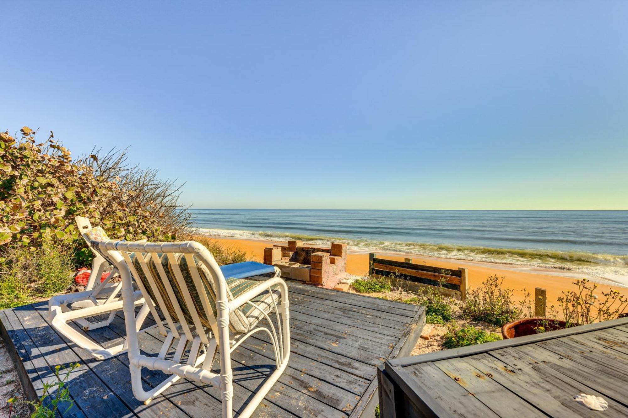 Oceanfront Oasis In Flagler Beach With Deck And Views! Exteriér fotografie
