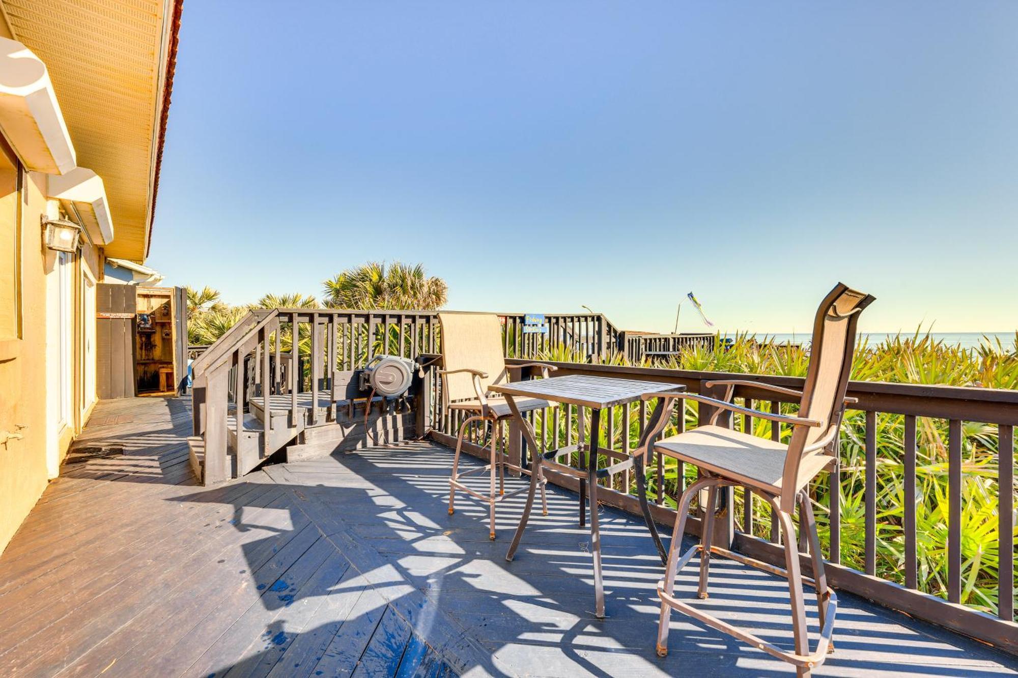 Oceanfront Oasis In Flagler Beach With Deck And Views! Exteriér fotografie