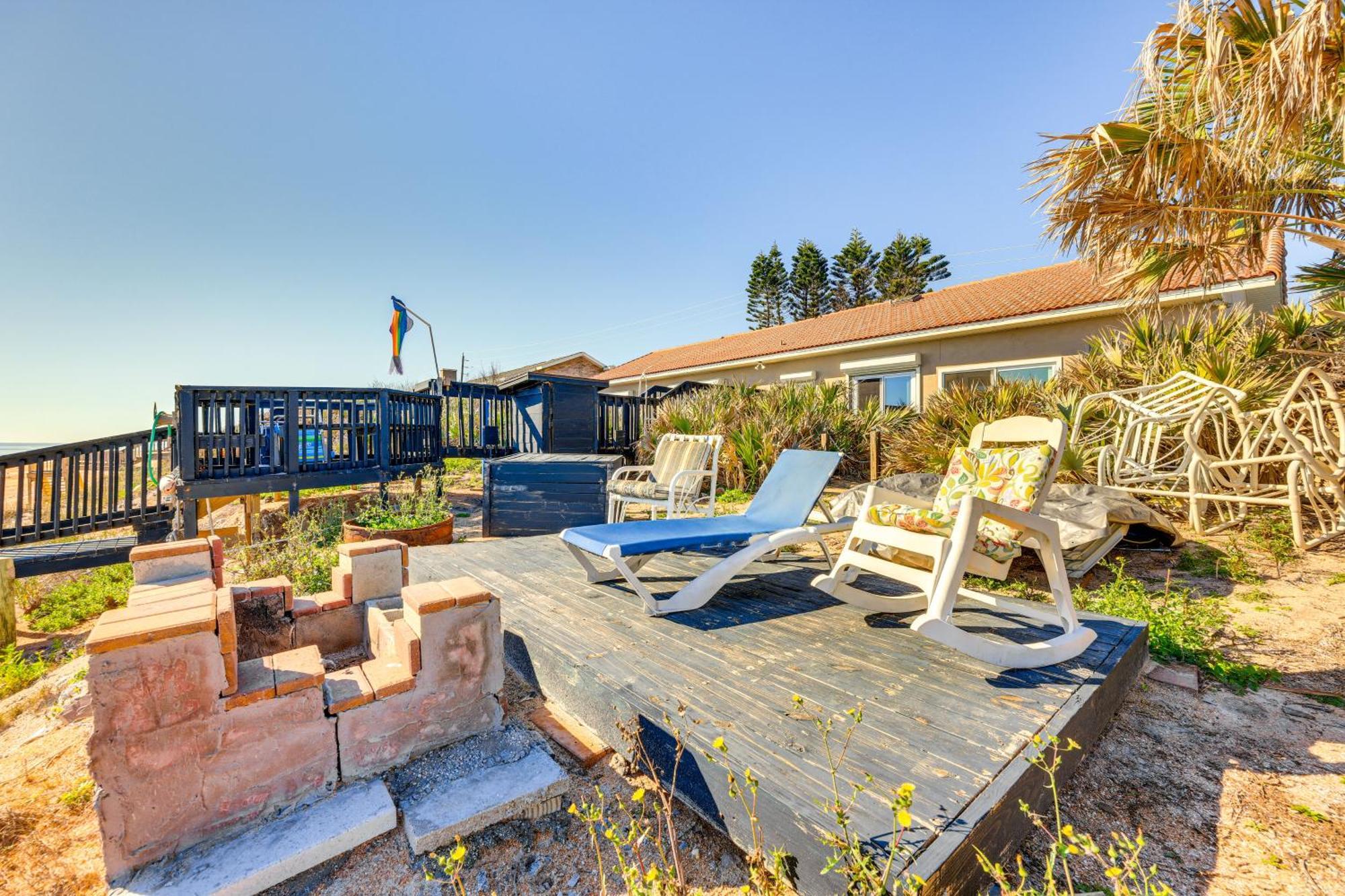 Oceanfront Oasis In Flagler Beach With Deck And Views! Exteriér fotografie