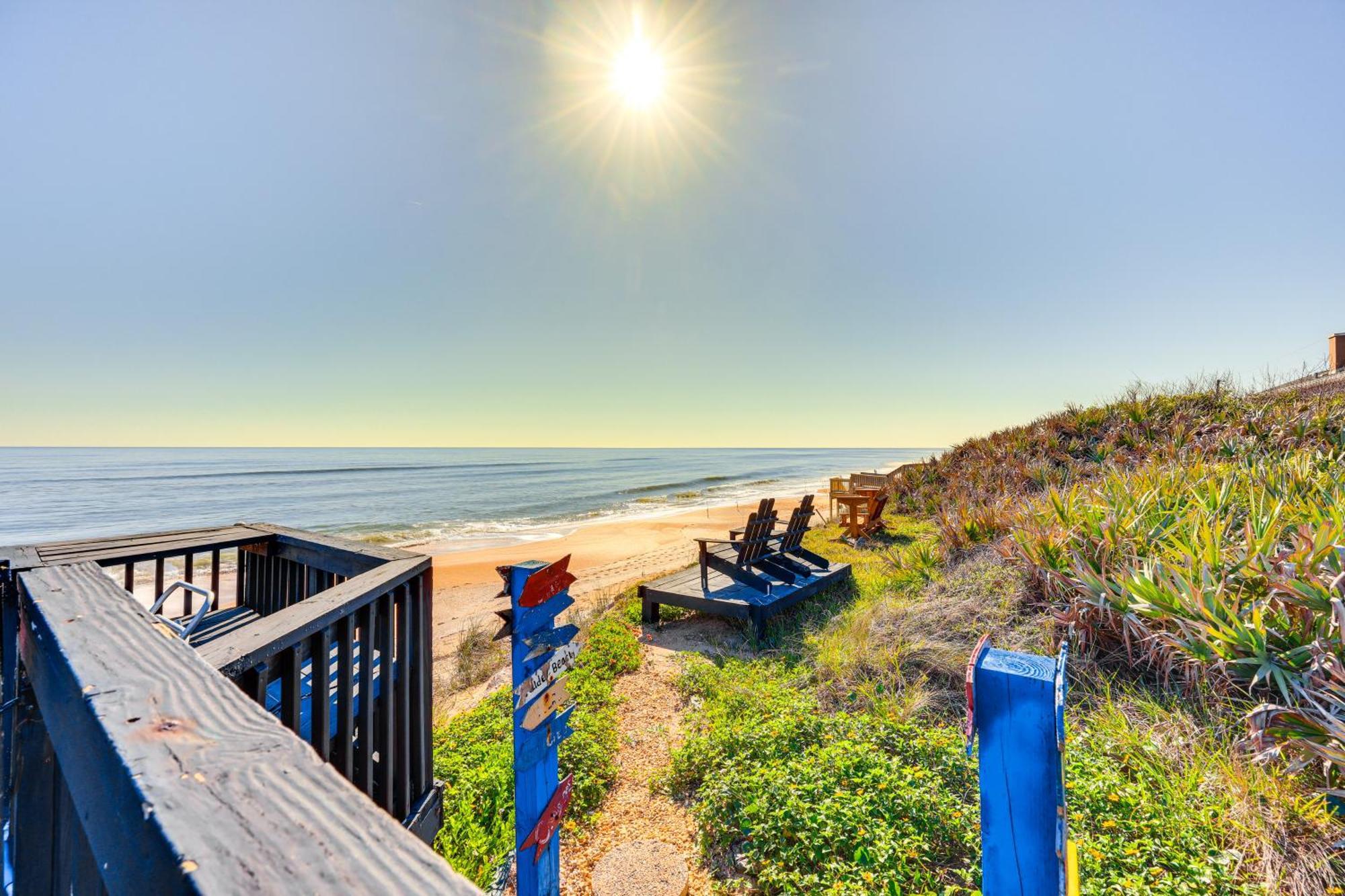 Oceanfront Oasis In Flagler Beach With Deck And Views! Exteriér fotografie