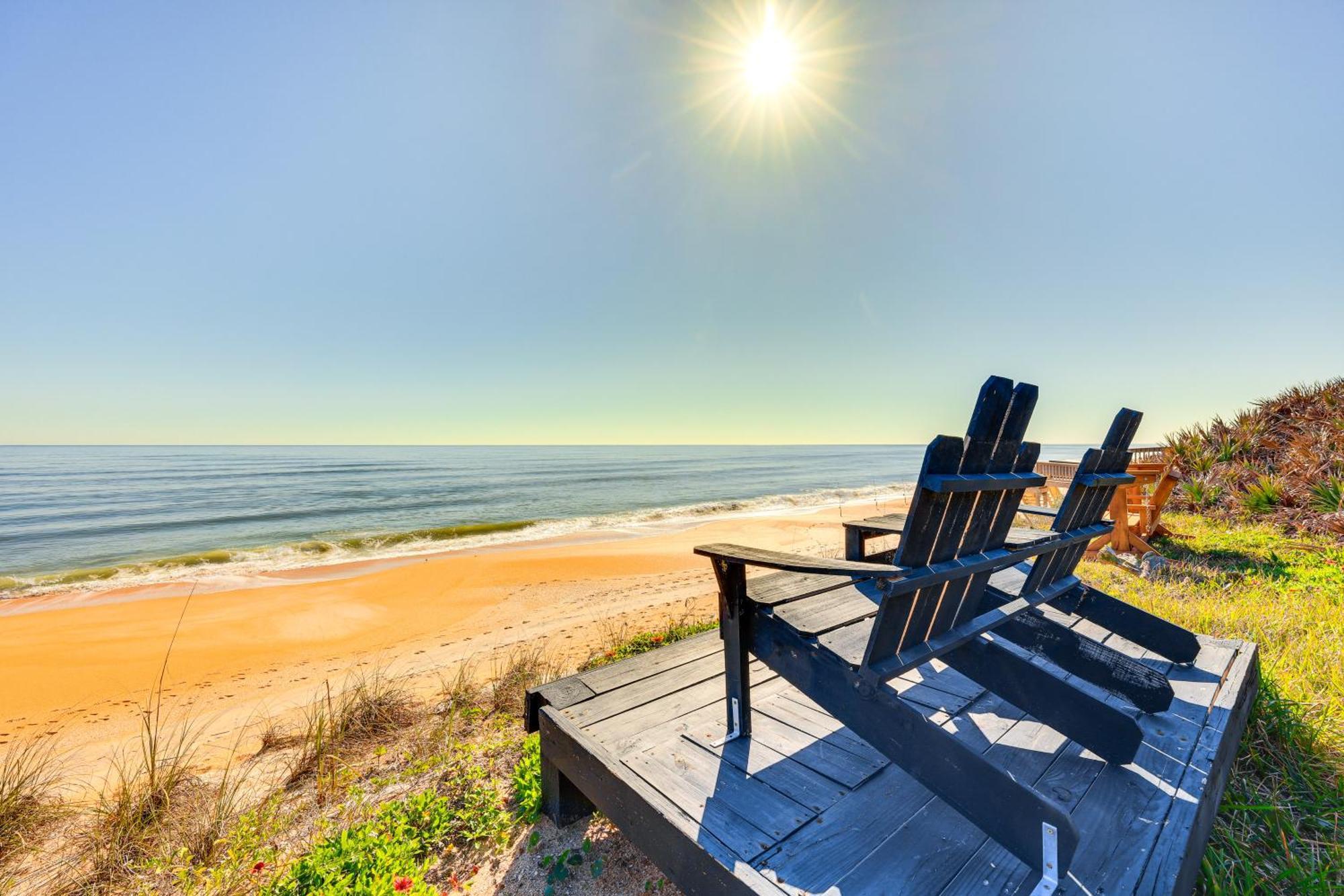 Oceanfront Oasis In Flagler Beach With Deck And Views! Exteriér fotografie
